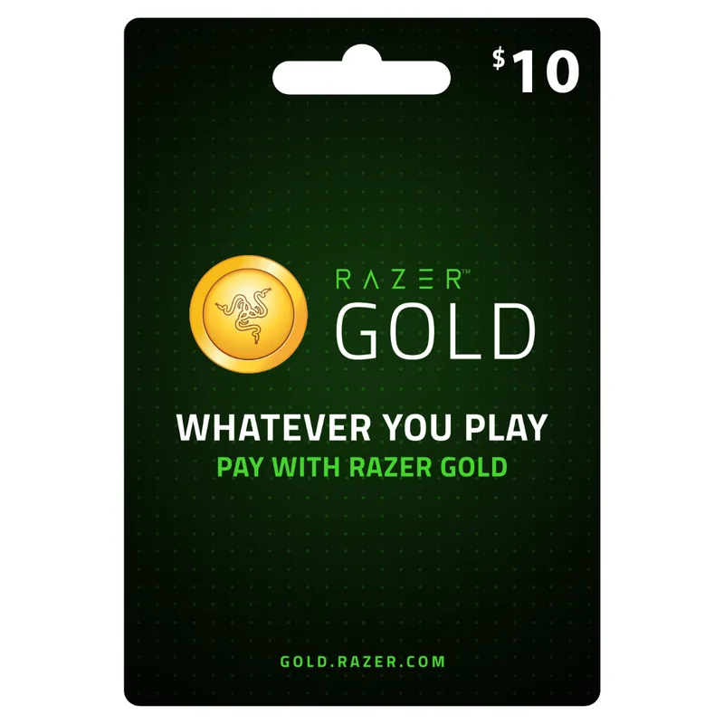 بطاقة Razer Gold بقيمة 10 دولار