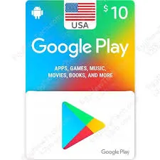 بطاقة Google Play الأمريكية بقيمة 10 دولار