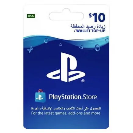 بطاقة PlayStation Store بقيمة 10 دولار